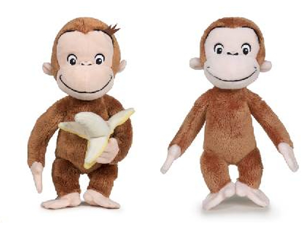 Peluche curioso come george la scimmietta 25cm - disponibile in 2 modelli