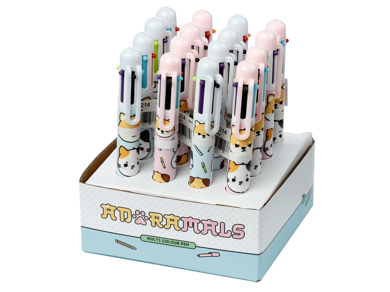 Penna Multicolore (6 Colori) - Gatti - Feline Fine