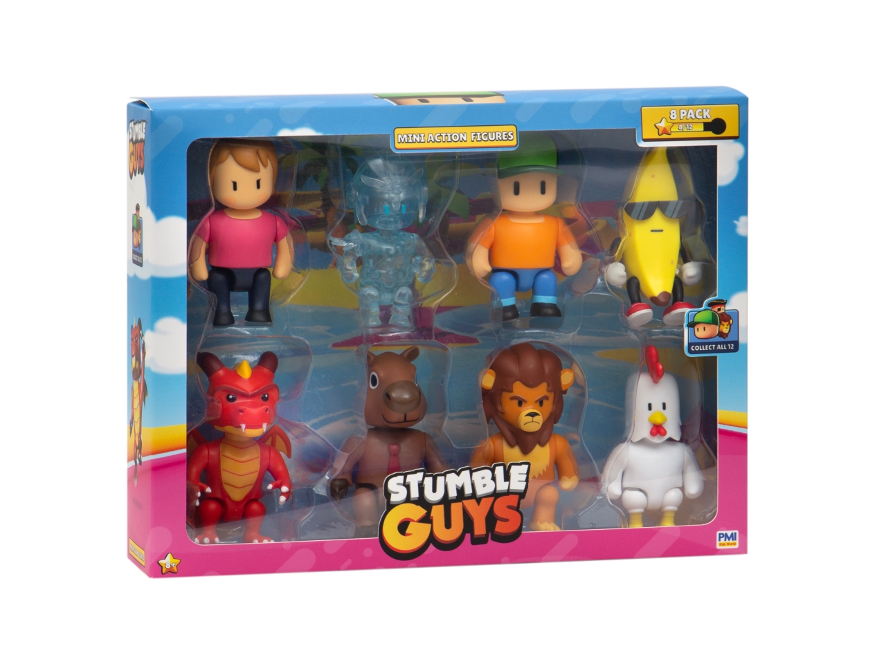 Immagine commestibile con personaggi Stumble Guys h.8cm