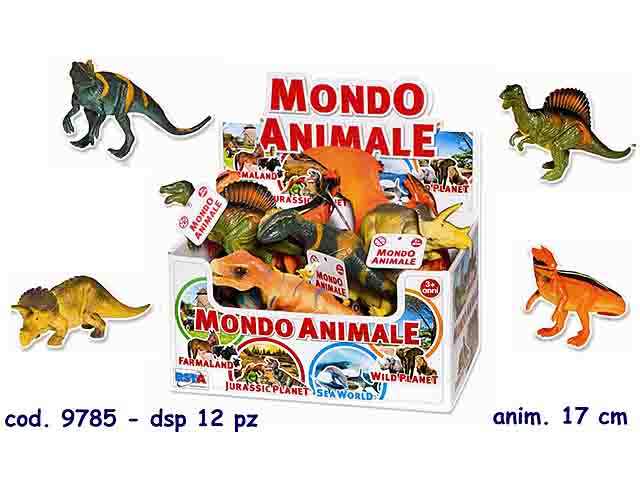 Timbro per bambini Dinosauro divertente (17 pezz…