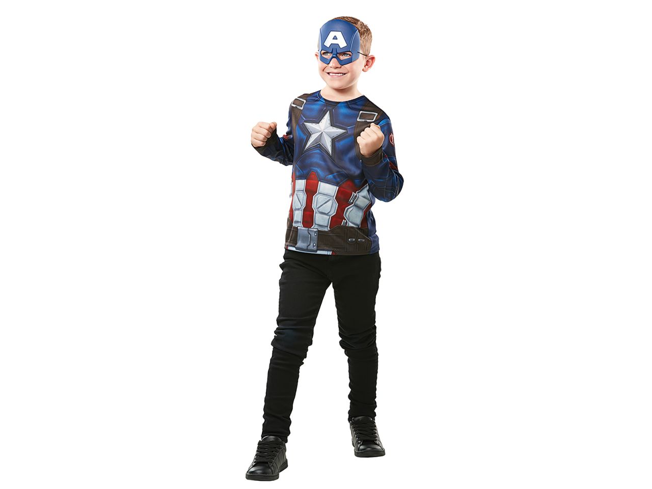 Set Capitan America con Scudo e maschera taglia Unica - Rubie's