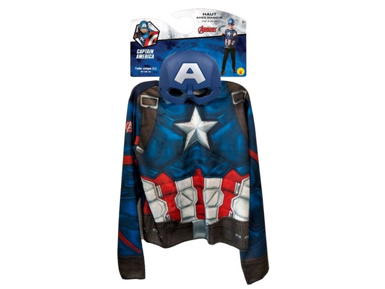 Set Capitan America con Scudo e maschera taglia Unica - Rubie's