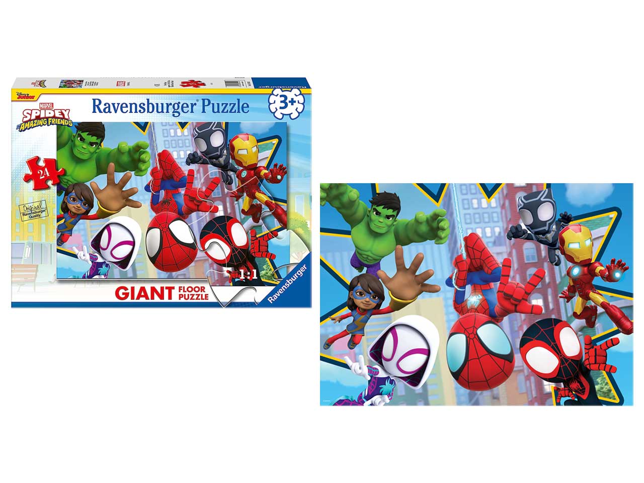 Ravensburger puzzle 24 pezzi giant spidey