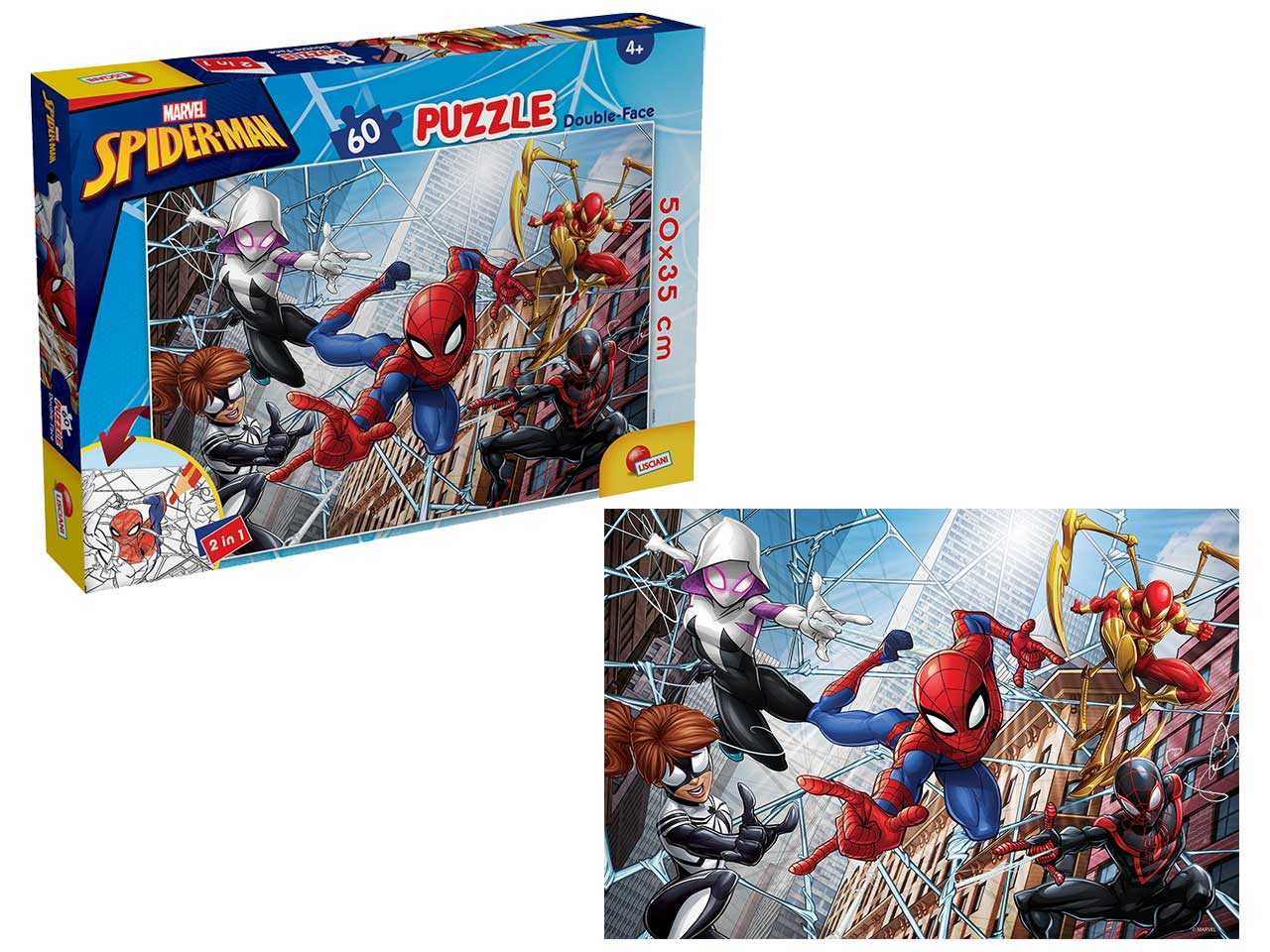 Lisciani Giochi Marvel Puzzle DF Maxi Floor 60 Spiderman, 99757