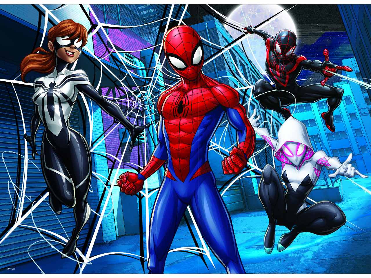 Lisciani Giochi Marvel Puzzle DF Maxi Floor 60 Spiderman, 99757