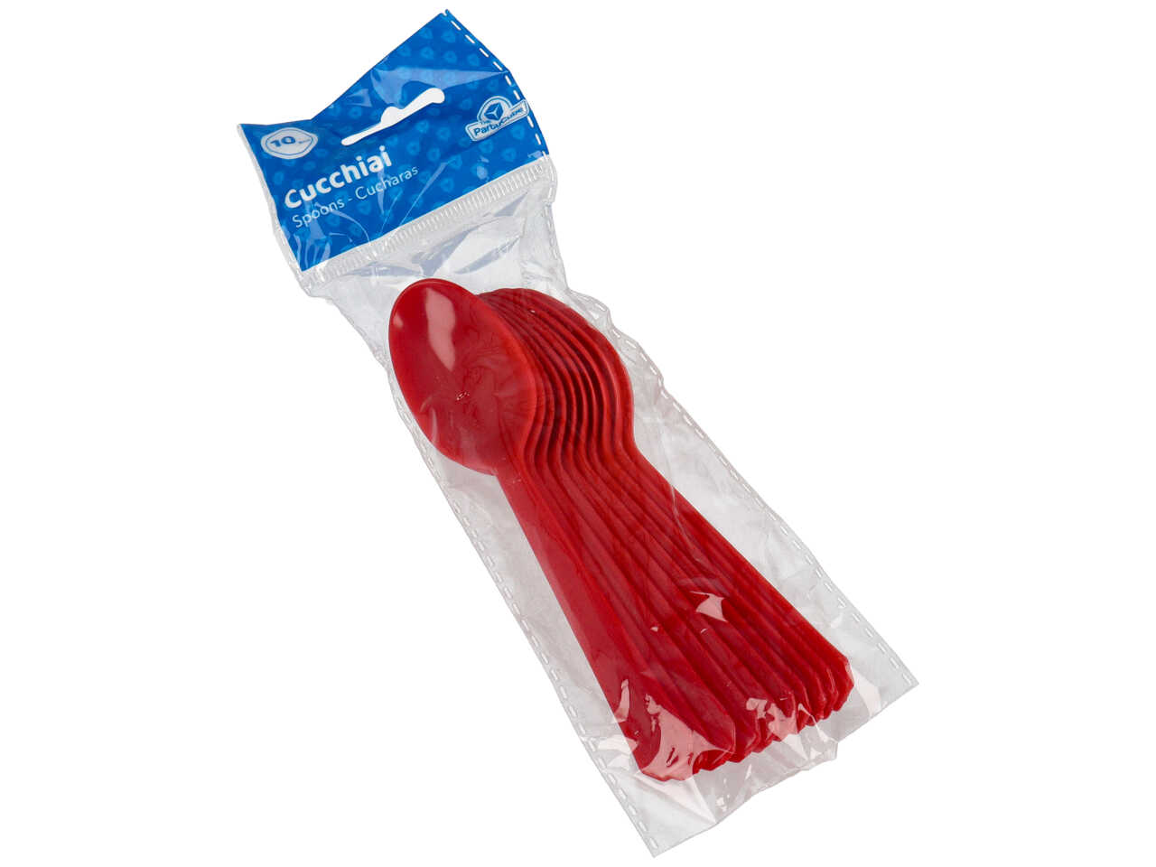 Cucchiaio rosso 10 pezzi