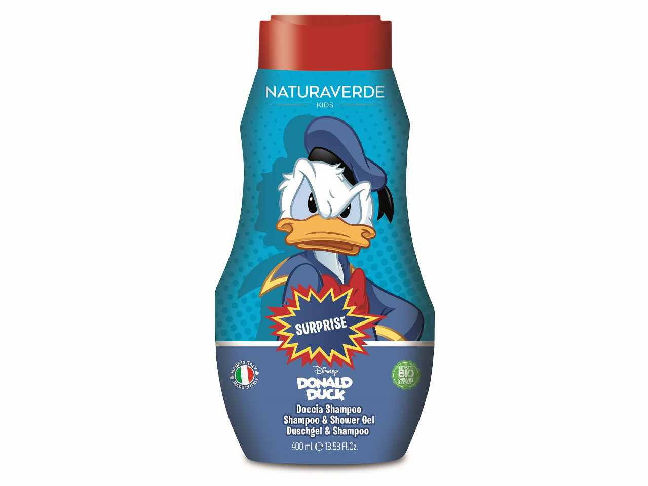 Disney classic paperino doccia shampoo con sorpresa 400ml