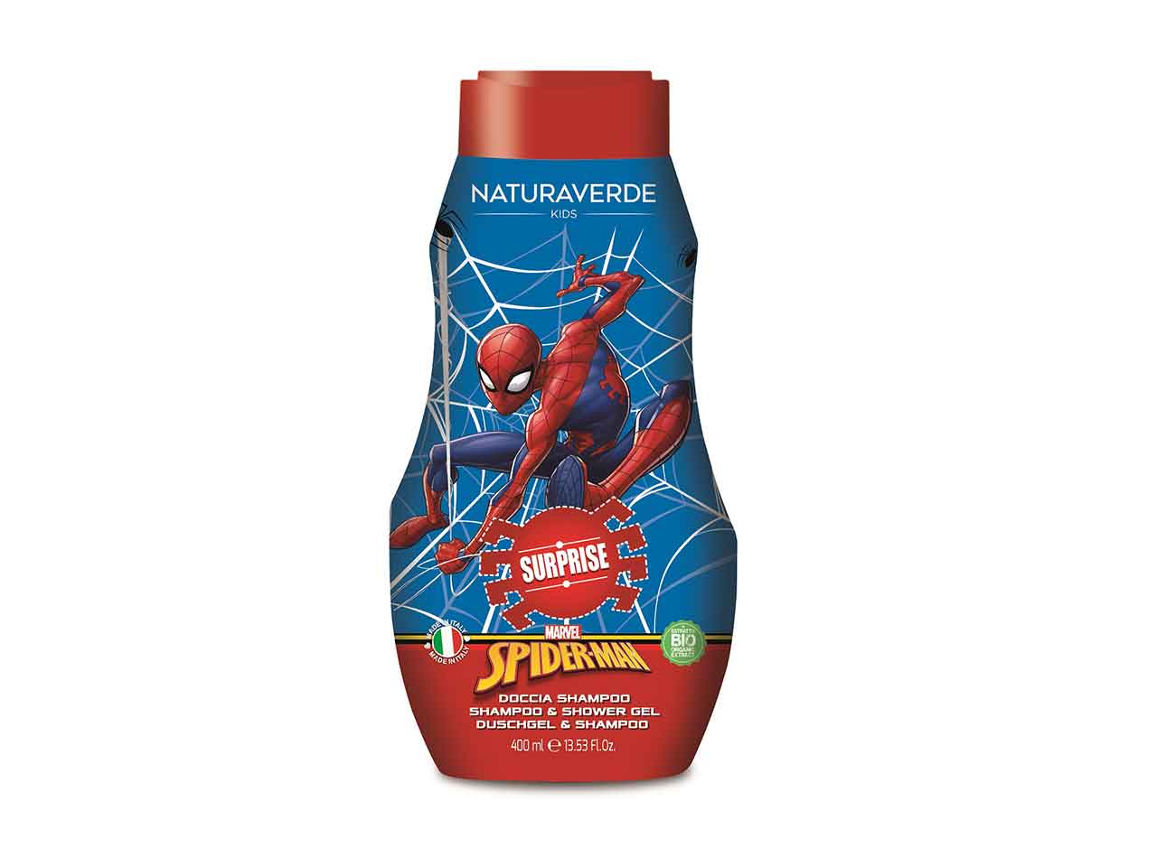 Naturaverde Kids Spider Man Shower Gel - Spiderman Shower Gel for Kids