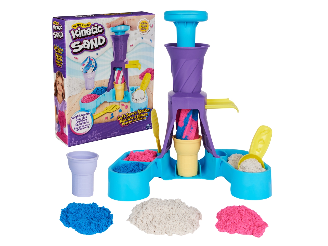 Kinetic sand playset gelateria colorata