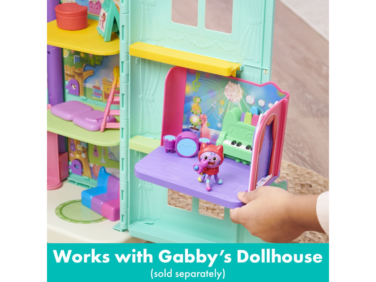 Gabby's dollhouse le stanze della casa - studio d'arte