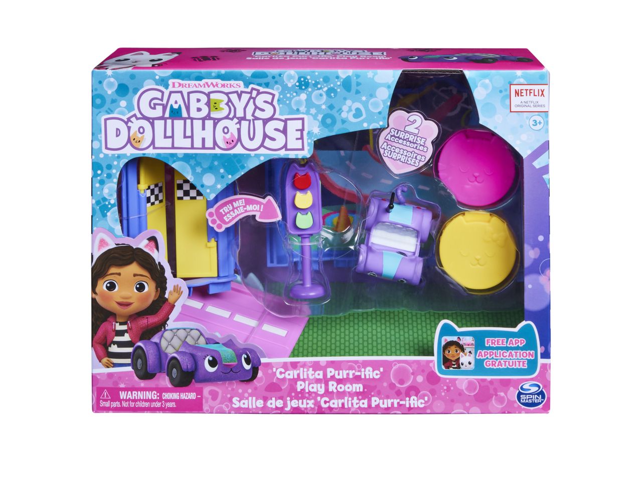 GABBY'S DOLLHOUSE, PLAYSET CASA DELLE BAMBOLE DI GABBY, GIOCHI GABBY'S  DOLLHOUSE PER BAMBINI DAI 3 ANNI IN SU