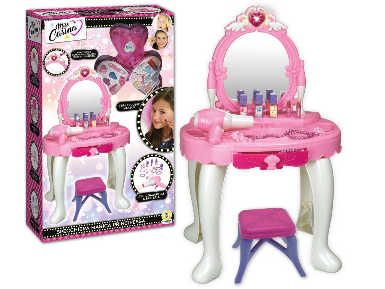 Valigetta per bimba con Accessori di Bellezza 2 in 1 - Mazzeo Giocattoli