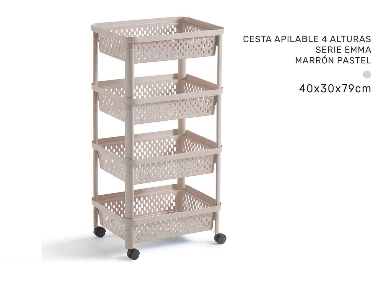 CARRELLO PORTAFRUTTA 4 RIPIANI MAIORI