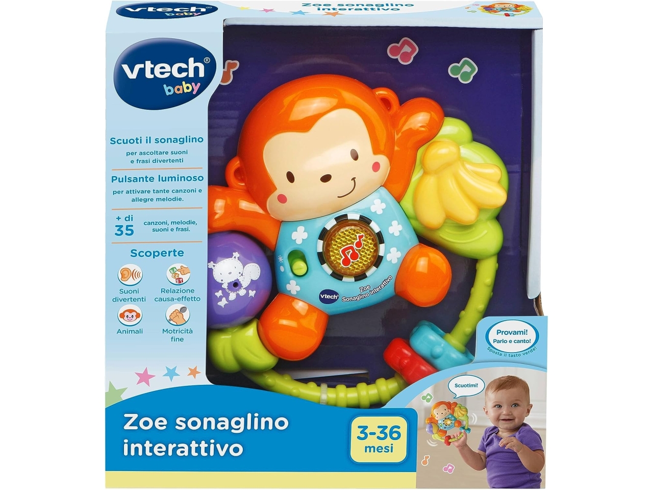 VTech Il Mio Super Tablet, Tablet per Bambini con 25 Icone Interattive ed  Effetti Luminosi, Pratica Maniglia, Gioco Bambino con Animali, Forme e  Numeri, Lingua Italiana, Batterie Incluse, 9-36 Mesi : 